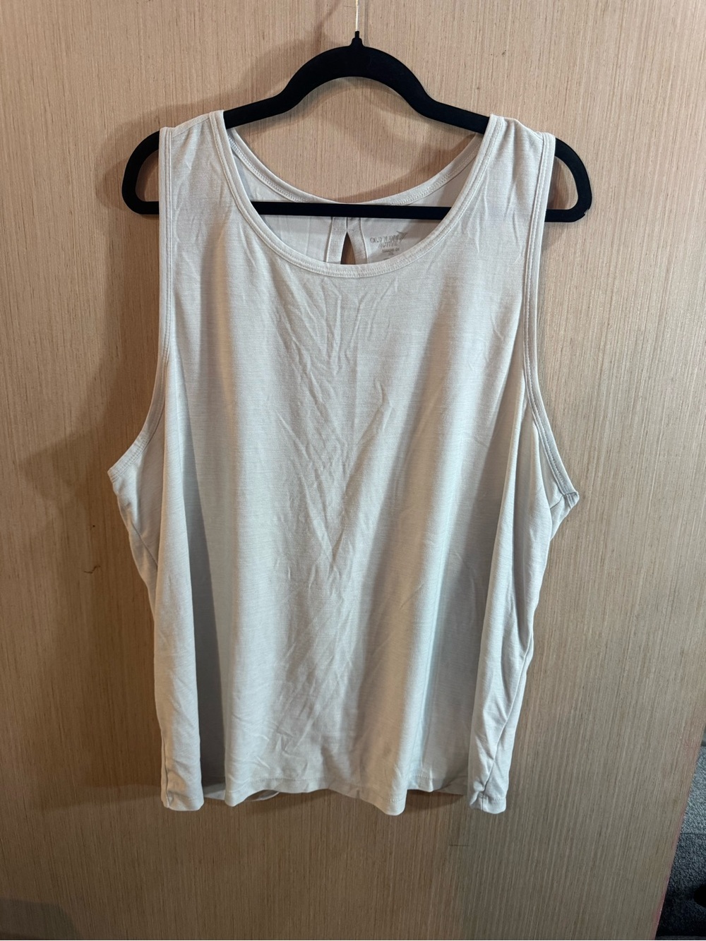 Womens Old Navy Active Scoop Neck Tank Top - Cream Size XXL